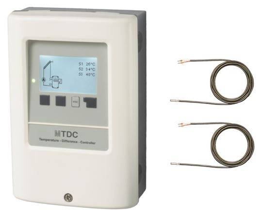 Sorel | MTDC-E Solarregler | Kombination Elektroheizung | 2 Fühler