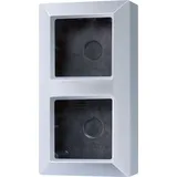 Jung AS582AAL Aufputz-Kappe 2-fach aluminium