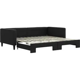 vidaXL Tagesbett 100 x 200 cm Schwarz