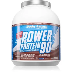 Body Attack Power-Protein Molkenprotein mit Vitaminen Geschmack Chocolate Cream 2000 g