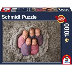 Schmidt Spiele Puzzle Fünf auf einen Streich – Fünflinge, 1000 Puzzleteile