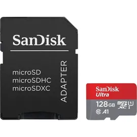 SanDisk Ultra microSD + SD-Adapter UHS-I U1 A1 100 MB/s 128 GB