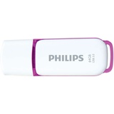 Philips Snow 64 GB weiß/lila USB 3.0 FM64FD75B/10