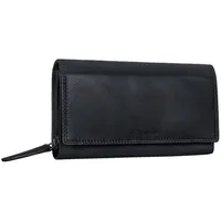 STILORD Geldbörse "Ellen" Leder Geldbörse Damen RFID braun|schwarz