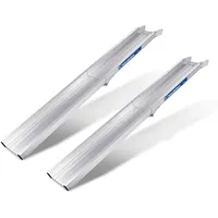 mauderer alutechnik Mauderer SuperLeicht-Schiene AK mit Rand Klappbar 2 Stück 200cm Länge