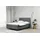 Fun Möbel Boxspringbett Schlafzimmerbett BONITA 180x200cm in Stoff Matt Velvet Dunkelgrau