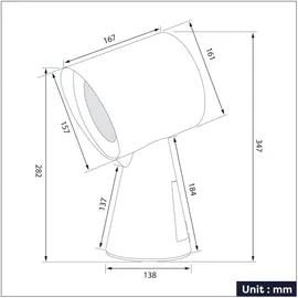 Ciarra VMBWPL01-4 Tischhaube 0 cm Rosa