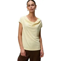 Zero Jerseyshirt mit Wasserfallausschnitt in Double Cream | 40