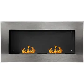 Homcom Gelkamin Silber