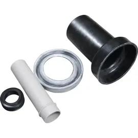 Geberit Anschlussgarnitur d 90mm, 185mm, f WWC, PE/PP, mattchr.