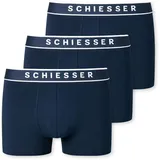 SCHIESSER 95/5 Shorts Organic Cotton webgummibund dunkelblau XL 3er Pack