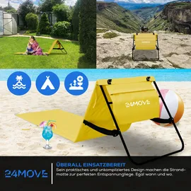 24move Strandmatte 2er Set Gelb