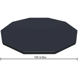 BESTWAY Flowclear Poolabdeckung schwarz Ø 305 cm
