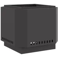 VidaXL Feuerstelle Rauchfrei Schwarz 58x58x51 cm Stahl vidaXL607932