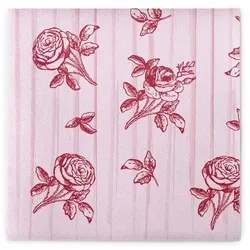 Sovie HOME Serviette Hochzeit in Rose aus Linclass® Airlaid 40 x 40 cm, 12 Stück Hochzeit Tisch Dekoration feierlich