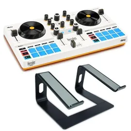 Hercules DJControl Mix Ultra mobiler DJ-Controller mit Laptopständer, DJ Controller