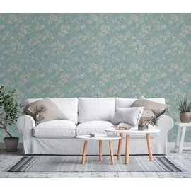 A.S. Création Vliestapete 10,00 m x 0,64 m 395485 Beige/Blau/Türkis