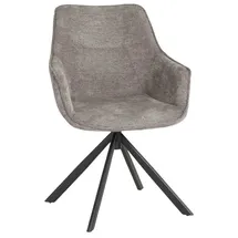 Mr. Deko Esszimmerstuhl San Carlo Polyester grau