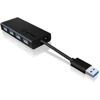 Icy Box IB-AC6104-B - 4 Port USB 3.0 Hub - Schwarz