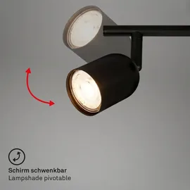 Brilo Deckenleuchte Tabo Schwenkbar GU10 Fassung 70,5 cm Schwarz