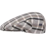 Lipodo Inglese Schirmmütze Regular Fit Made in Italy Damen Herren Frühling Sommer grau 61 cm - 61