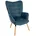 CLP Relaxsessel Garding Stoff 70 x 80 x 90 Blau