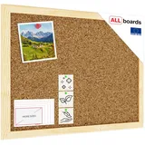 ALLboards Pinnwand mit Naturholzrahmen 30x40cm