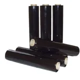 Paket.ag 6 Rollen Stretchfolie 23 my Schwarz 500 mm 1,5 kg