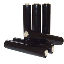Paket.ag 6 Rollen Stretchfolie 23 my Schwarz 500 mm 1,5 kg