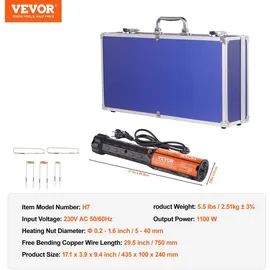 Vevor magnetisches Induktionsheizgerät-Set, 1 kW Induktionsheizgerät, Bolzen-Induktionsheizgerät mit 8 Induktionsspulen, Induktionsheizer-Bolzenentferner zum Entfernen von Bolzen und Muttern