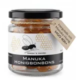 Grega ́s Imkerei Honig Bonbon mit Manuka Honig MGO 400+, 1 x 120 g, (im Glas, Ideal für unterwegs, als wohltuender Begleiter), mit Laborgeprüften Manuka Honig per Hand in Deutschland hergestellt