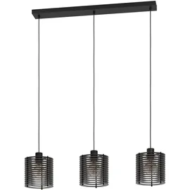EGLO Segovia 3-flg. 88 cm länglich schwarz