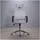 Idimex Herry Drehstuhl Polyester Grau