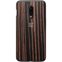 OnePlus 6T - Bumper Case - Ebony Wood