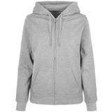 Build Your Brand Basic Reißverschlusspullover Heather Grey L