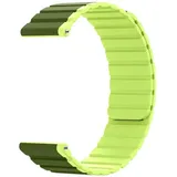 system-s Armband 20 mm aus Silikon magnetisch für Samsung Galaxy Watch 5 4 in Grün