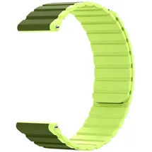 system-s Armband 20 mm aus Silikon magnetisch für Samsung Galaxy Watch 5 4 in Grün
