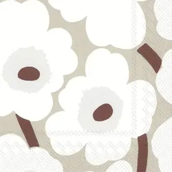 Serviette Uniko 20tlg. Papier Beige