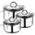 BERGNER Classic Topf-Set 6-tlg. 2 x Topf + 2 x Bratentopf + 2 x Stielkasserolle