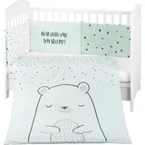 KIKKABOO Kinderbettwäsche, Bär 3-tlg. 135 x 95