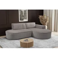 Kaiser möbel Modernes L-förmiges Designer-Ecksofa Modena Soft Beige Rechts