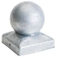 Trendline Pfostenkappe 90 x 90 mm Silber/Stahl