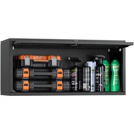 Vevor Hängeschrank Stahl 770x305x356 mm grau mit hochklappbarer Tür