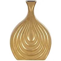 Beliani Dekovase THAPSUS Steinzeug 25 cm, Dekoration, Vasen, Keramikvasen