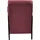 K+W Komfort & Wohnen Cocktailsessel 62 x 77 x 83 cm rot mit bezogenen Armlehnen