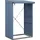 Hörmann Kaminholzregal Elegant-V Typ 1 112,7 x 102,5 x 198 cm taubenblau