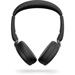 Jabra Evolve2 65 Flex, Ultrakompaktes Stereo Bluetooth Headset Aktive Geräuschunterdrückung ANC, MS Teams zertifiziert, incl. Bluetooth-Adapter Link