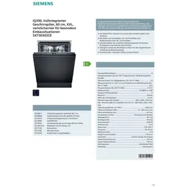 Siemens iQ300 SX73EX02CE