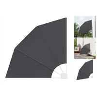 VidaXL Balkon Sichtschutz Schwarz 115 x 115 cm Stoff
