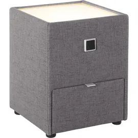 Jockenhöfer Nachtkonsole JOCKENHÖFER GRUPPE "Lancy", grau (dunkelgrau 369, 19), B:42,5cm H:53cm T:45cm, Glas, Holzwerkstoff, Sideboards, Nachtkonsole, mit LED-Beleuchtung